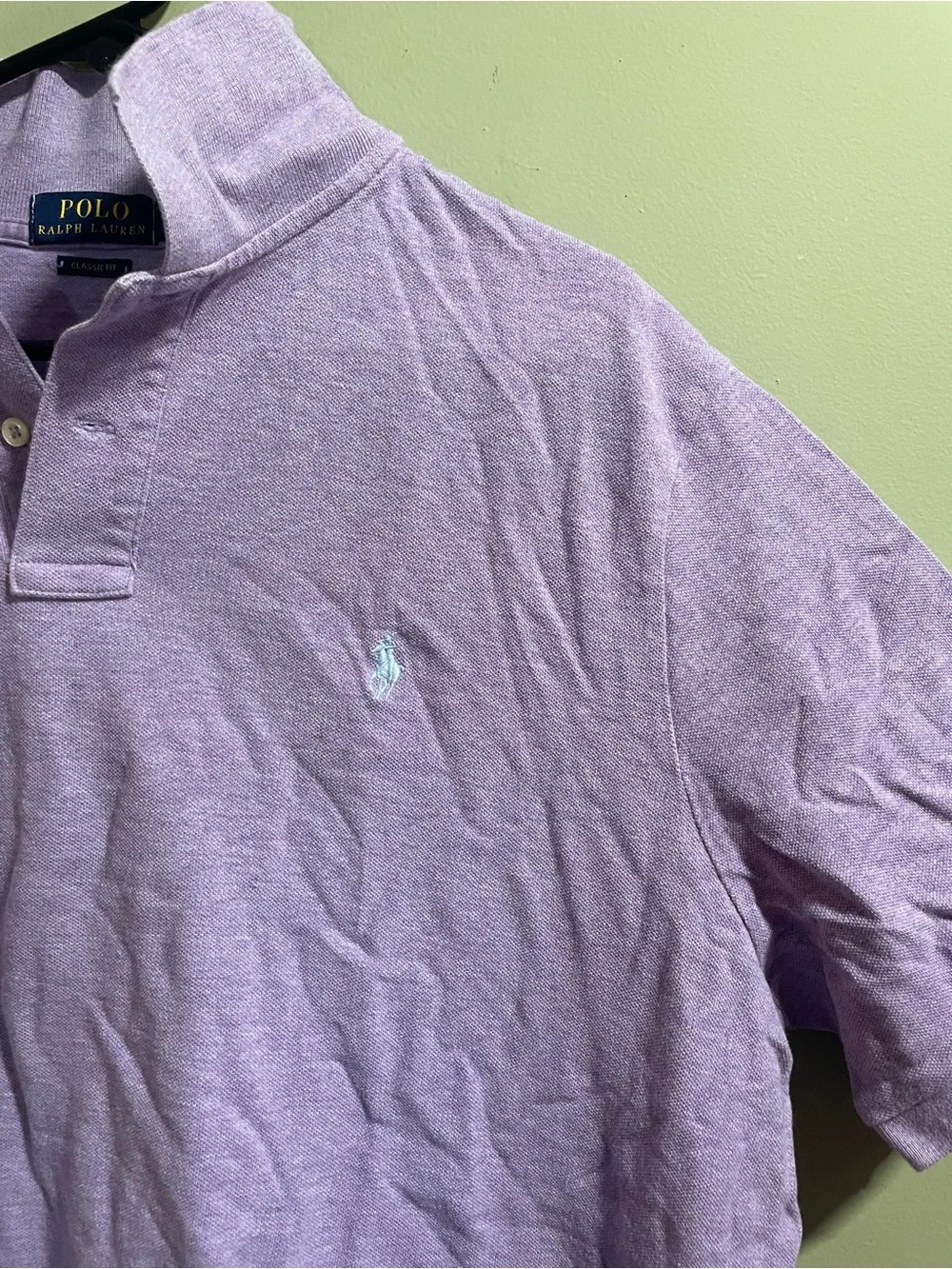 Polo by Ralph Lauren Classic Fit Lilac Men's Polo Shirt